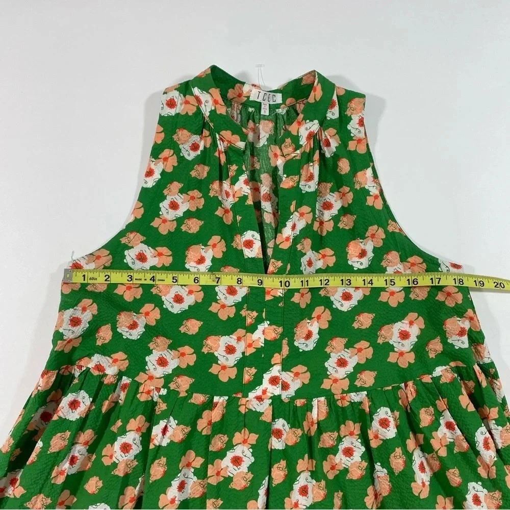 TCEC Met You In Summer Floral Mini Dress Green - Picture 6 of 7